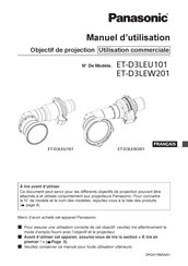 Panasonic ET-D3LEW201 Manuel D'utilisation