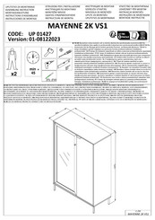 HOM'IN MAYENNE 2K VS1 UP 01427 Instructions D'assemblage