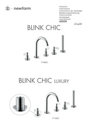 newform BLINK CHIC LUXURY 71182C Instructions De Montage