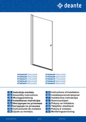 deante KTSWN42P Instructions D'installation