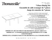 Thomasville CCA7PD-19 1752911 Instructions De Montage