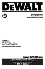 DeWalt DCST922 Guide D'utilisation