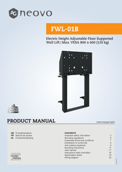 AG Neovo FWL-01B Manuel De Produit