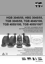 Numatic HGB 3045/55 Traduction Du Manuel D'utilisation D'origine