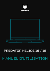 Acer PREDATOR HELIOS PH16-72 Manuel D'installation