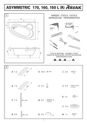 RAVAK Asymmetric 170 R Mode D'emploi