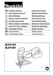 Makita DJV181ZJ Manuel D'instructions