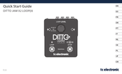 Tc Electronic DITTO JAM X2 LOOPER Guide De Démarrage Rapide