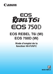 Canon EOS REBEL T6i Mode D'emploi