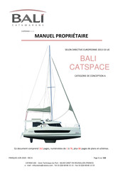 CATANA Group BALI CATSPACE Manuel Du Propriétaire