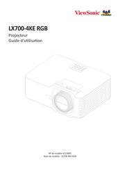 ViewSonic LX700-4KE RGB Guide D'utilisation