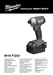 Milwaukee M18 FQID-0 Notice Originale