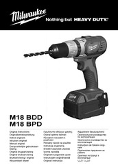 Milwaukee M18BPP2D-402C Notice Originale