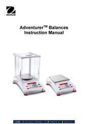 OHAUS Adventurer AX120001N/E Manuel D'instructions