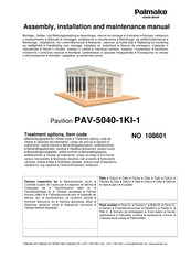 Lemeks Palmako PAV-5040-1KI-1 Assemblage, Manuel De Montage Et D'entretien