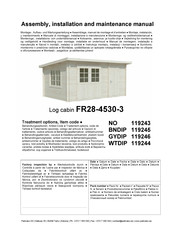 Palmako FR28-4530-3 Assemblage, Manuel De Montage Et D'entretien