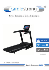 CARDIO STRONG CST-TX90-2-HD Notice De Montage Et Mode D'emploi