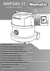 Numatic NRP240-11 Traduction Du Manuel D'utilisation D'origine