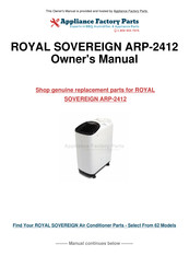 Royal Sovereign ARP-2412 Guide De L'utilisateur