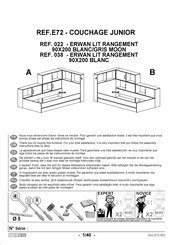 Gautier COUCHAGE JUNIOR E72 038 Mode D'emploi