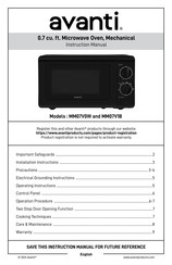 Avanti MM07V1B Manuel D'instructions