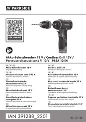 Parkside PBSA 12 E4 Traduction Des Instructions D'origine