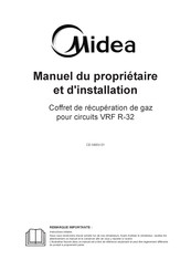 Midea CE-N8SV-01 Manuel Du Propriétaire Et D'installation