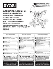 Ryobi PBT01B Manuel D'utilisation