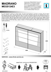 Forte MADRANO MEGS124E3 Notice De Montage