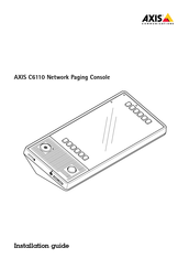 Axis 02709-001 Guide D'installation