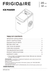 Frigidaire EFIC123-SS Manuel De L'utilisateur