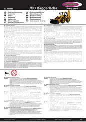 Jamara JCB Baggerlader Notice