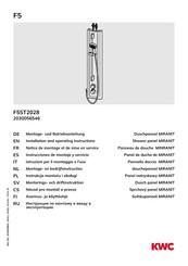 KWC F5 F5ST2028 Notice De Montage Et De Mise En Service