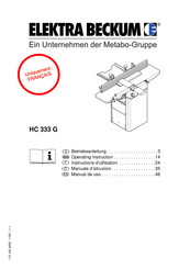 Metabo Elektra Beckum BA-1279 Instructions D'utilisation