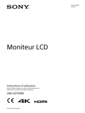 Sony LMD-X2710MD Instructions D'utilisation