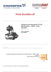 Grundfos CH Série Notice D'installation Et D'entretien