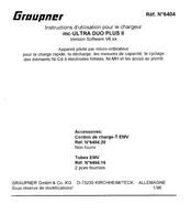 GRAUPNER 6404 Instructions D'utilisation