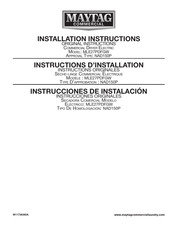 Maytag Commercial MLE27PDFGW Instructions D'installation