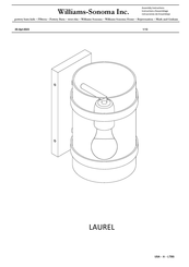 Williams-Sonoma LAUREL Instructions D'assemblage