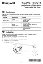 Honeywell PLS730B Guide D'installation Et D'utilisation