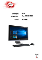 Acer Aspire Z3-715-008 Mode D'emploi