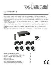 Velleman CCTVPROM16 Guide D'installation Rapide