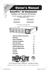 Tripp-Lite SmartPro 2U SMX2200XLRT2U Manuel Du Propriétaire