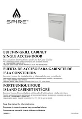 Spire 780-0019A Instructions D'installation Et Guide D'utilisation Et D'entretien