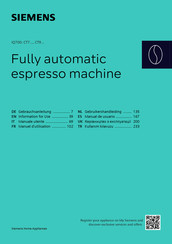 Siemens IQ700 CT718L1W0 Manuel D'utilisation