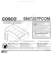 Cosco 5847207PCOM Instructions De Montage