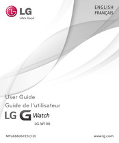 LG G Watch Guide De L'utilisateur