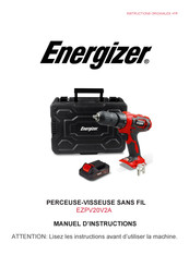 Energizer EZPV20V2A Manuel D'instructions