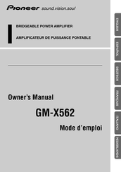 Pioneer GM-X562 Mode D'emploi