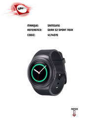 Samsung GEAR S2 SPORT Mode D'emploi